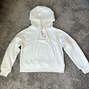 NWT 20/22 Small Crop Hooded Sweatshirt,  with opening at chest